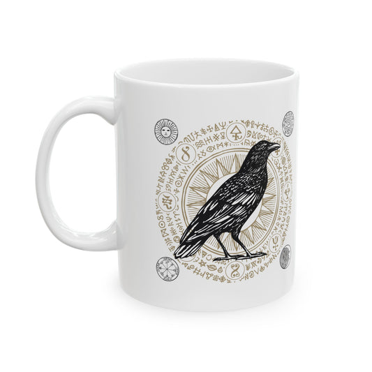 Raven Sigil Mug | Ceramic Coffee Mug